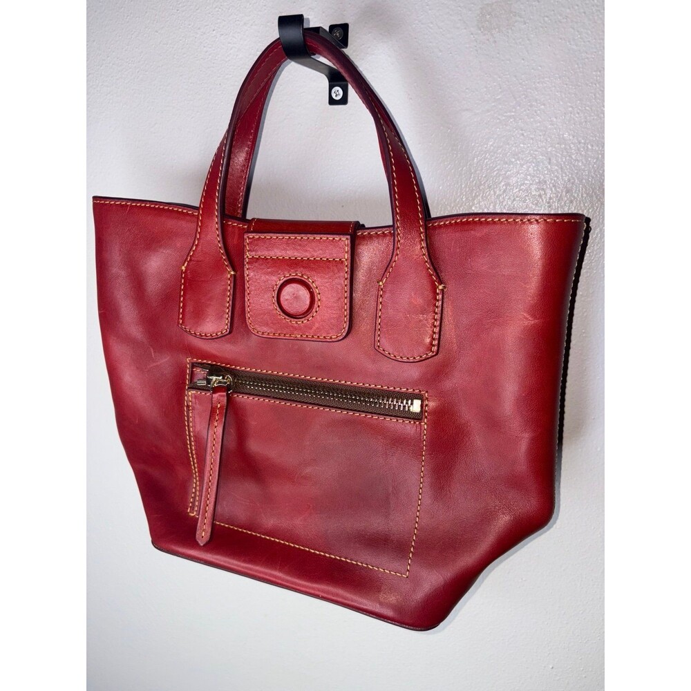 Dooney & Bourke - Florentine Leather Brinley N/S Tote - Red